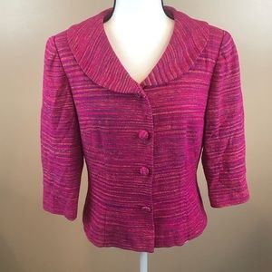 Talbots silk tweed blazer size 10